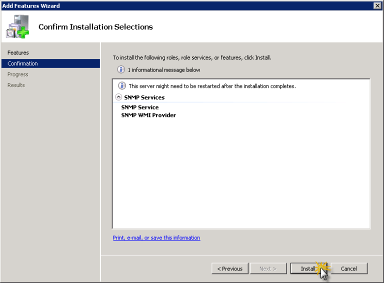 Snmp windows server 2008 r2 настройка