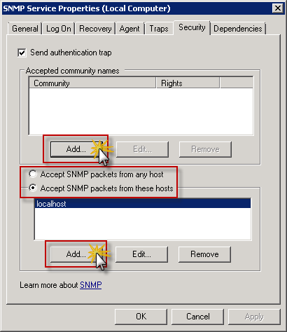 Snmp windows server 2008 r2 настройка