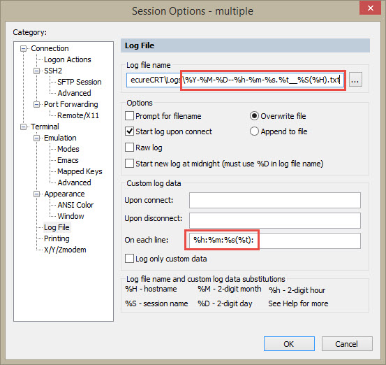 msert log file